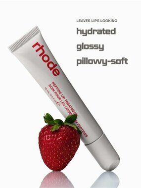 Rhode Peptide Lip Treatment Nourishing Glaze clear Strawberry Glaze sephora